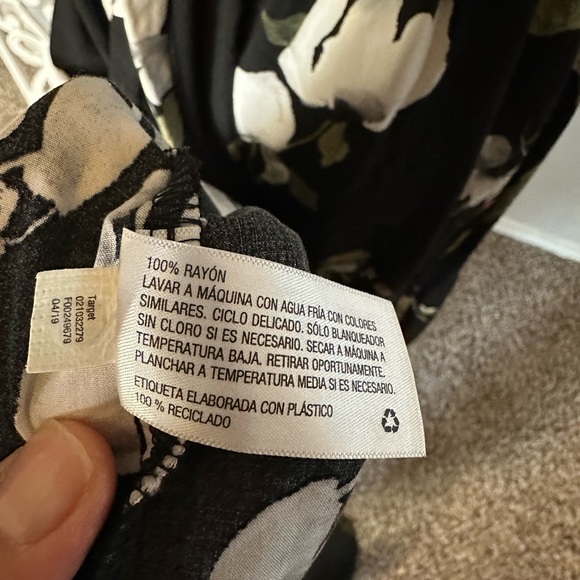 Ava & Viv Dresses | Floral Dress | Color: Black/White | Size: 1X - Picture 9 of 9